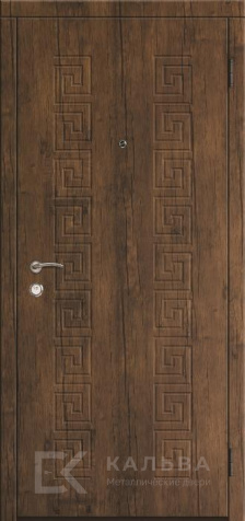 Фото «Металлическая дверь венге с зеркалом белая МДФ для квартиры №53»